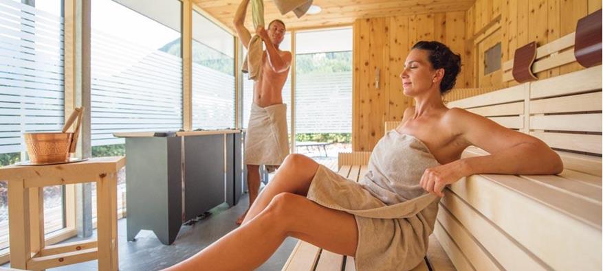 In the sauna