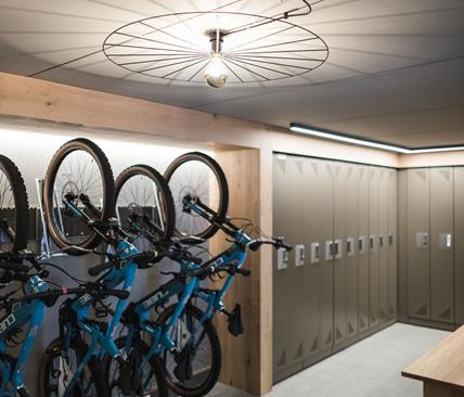 The new ski & bike room