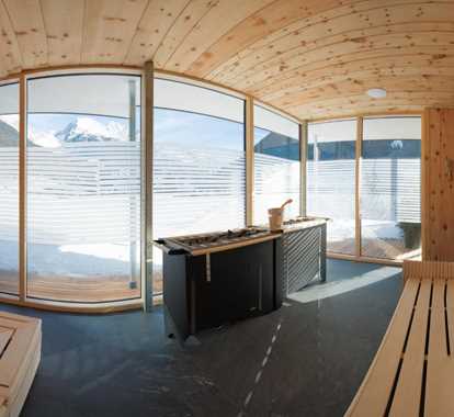 La nuova sauna panoramica