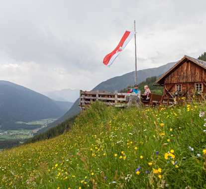 Sprawling views from the Kumpflalm cabin